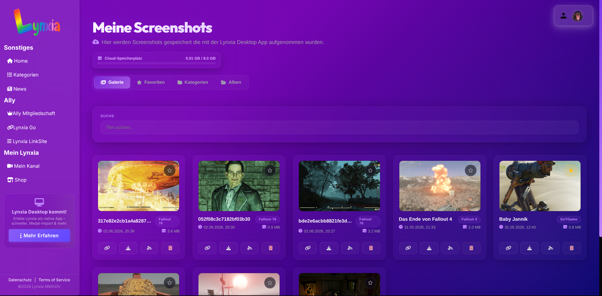 Screenshot Page